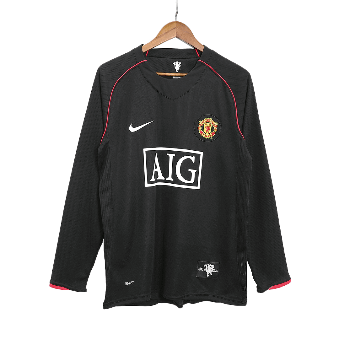 SCHOLES #18 Retro 2007/08 Manchester United Uitshirt (Long)