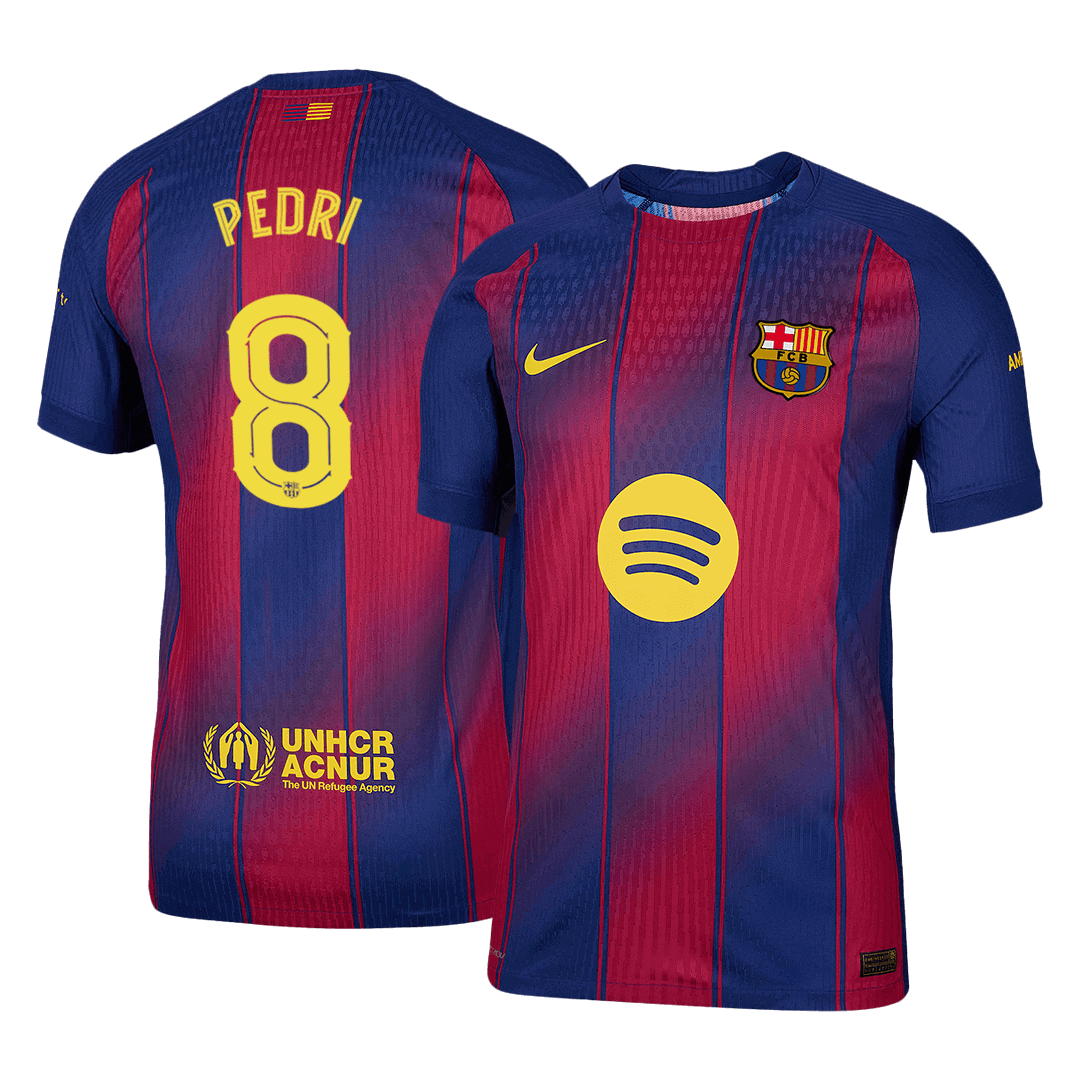 PEDRI #8 Barcelona Thuisshirt 2025/26 Spelersversie - UCL