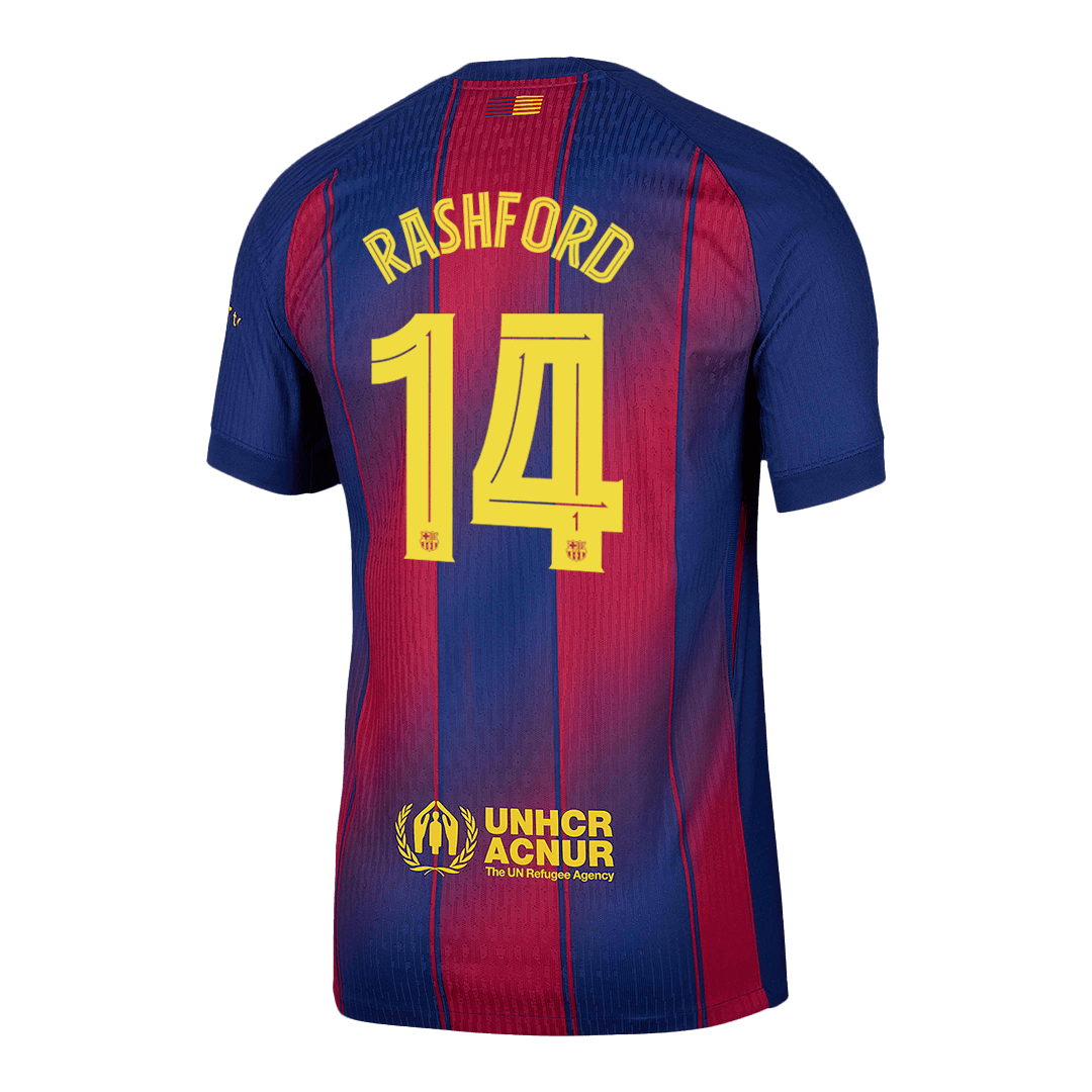 RASHFORD #14 Barcelona Thuisshirt 2025/26 Spelersversie - UCL