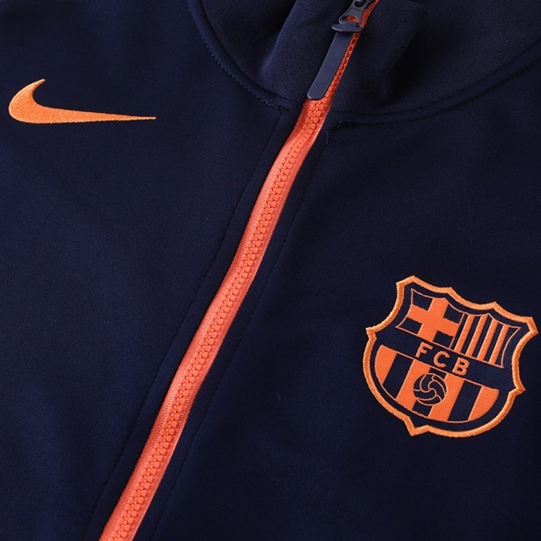 Barcelona Trainingspak 2025/26 Marineblauw Oranje
