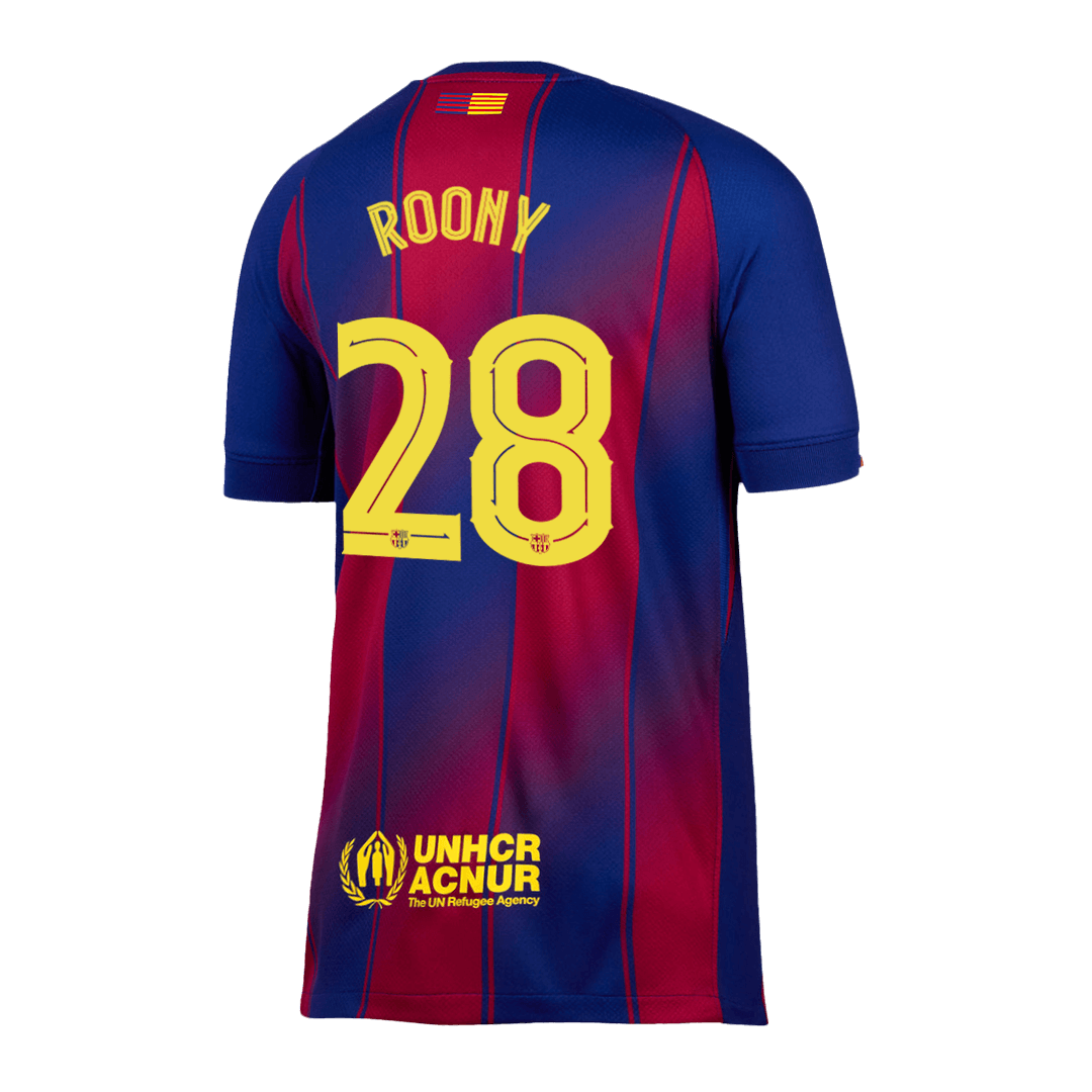 ROONY #28 Barcelona Thuisshirt 2025/26 - UCL