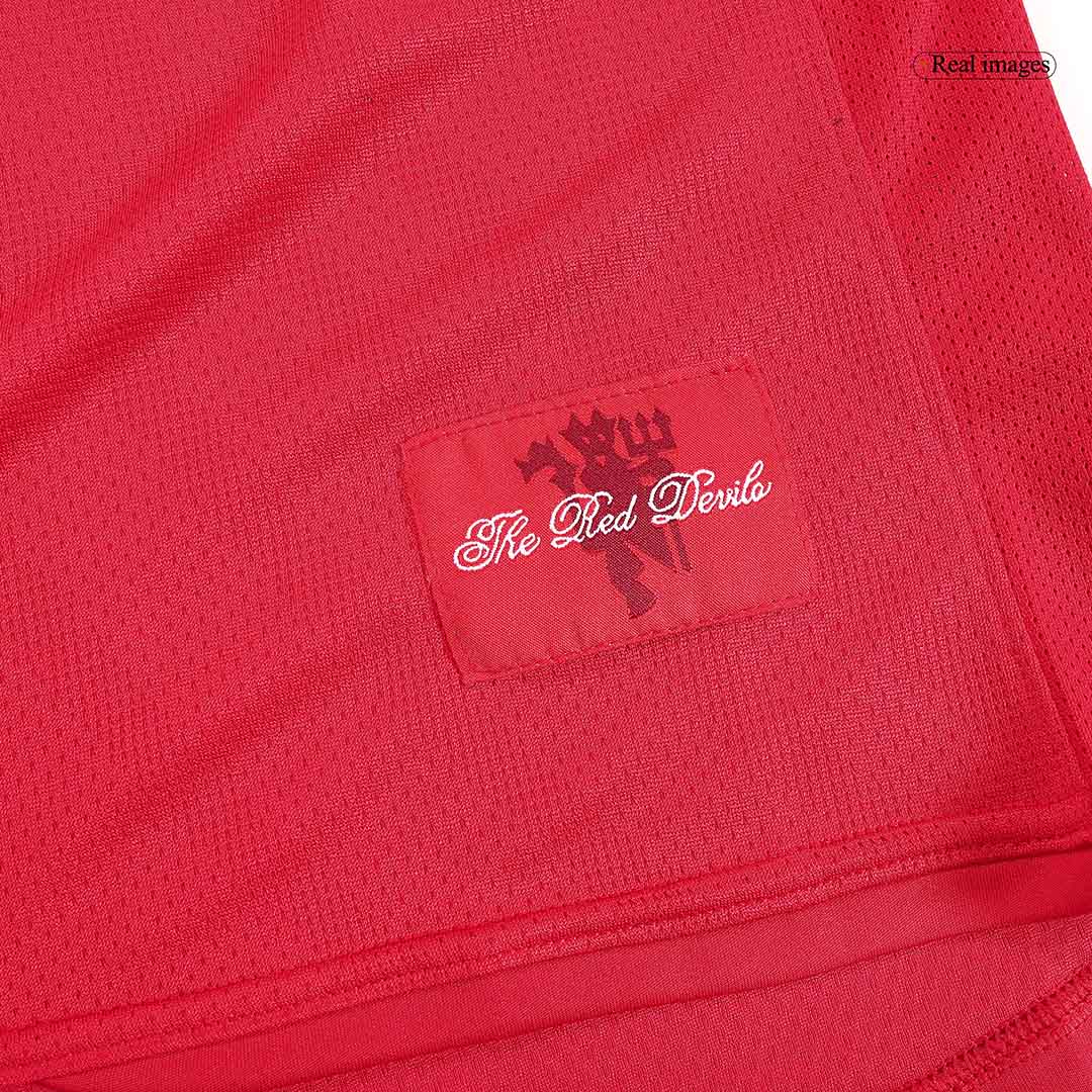 SCHOLES #18 Retro 2007/08 Manchester United Thuisshirt Lange Mouwen