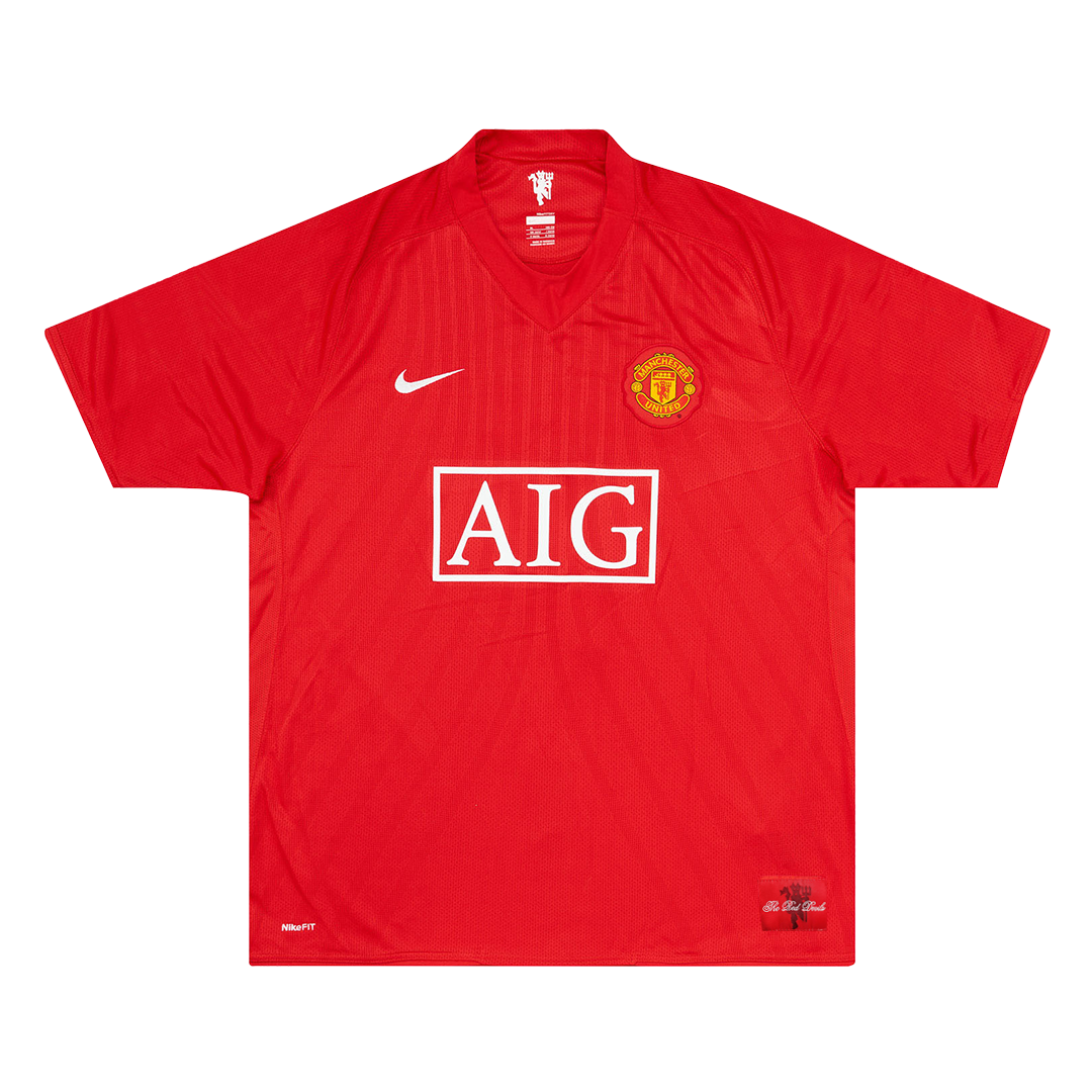 Retro 2007/08 Manchester United Thuisshirt