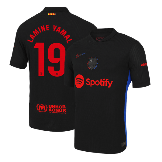 LAMINE YAMAL #19 Barcelona Uitshirt 2024/25 Spelersversie