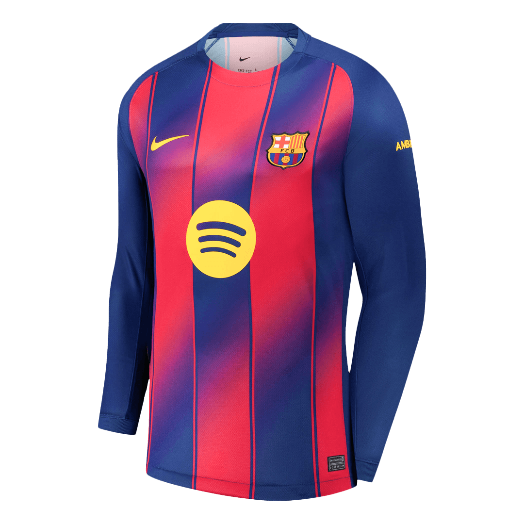 Barcelona Thuisshirt 2025/26 Lange Mouwen
