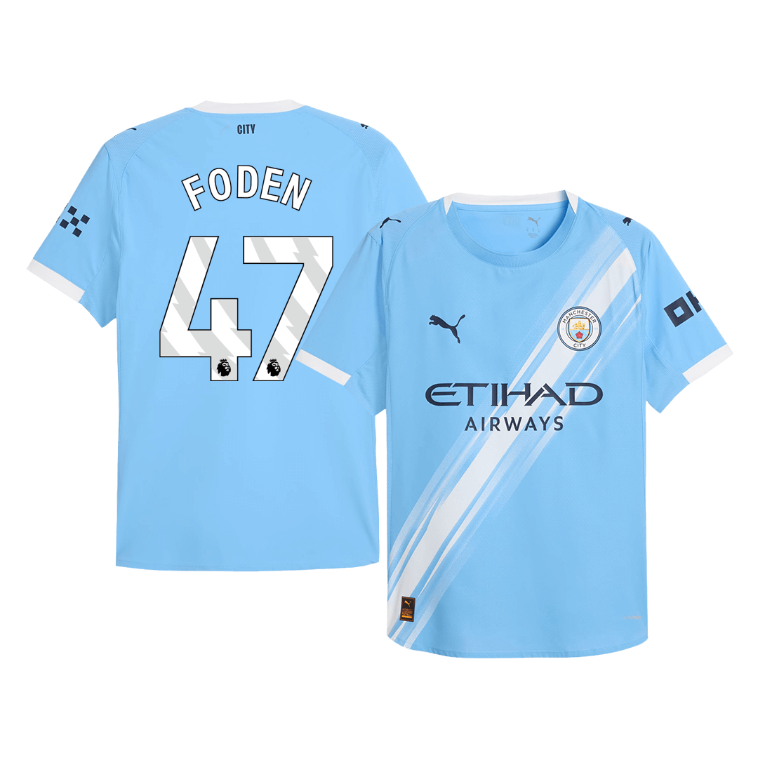 FODEN #47 Manchester City Thuisshirt 2025/26 Spelersversie