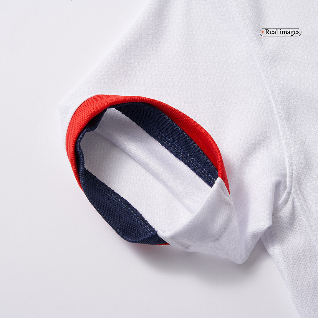Kid's PSG uit-tenue (shirt + broek) 2024/25