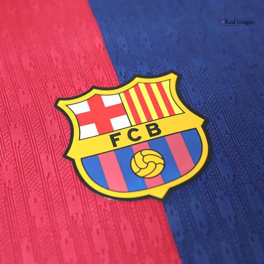 Spelersversie Barcelona Thuisshirt 2024/25 - 125th Anniversary(Spotify-logo zonder tekst)