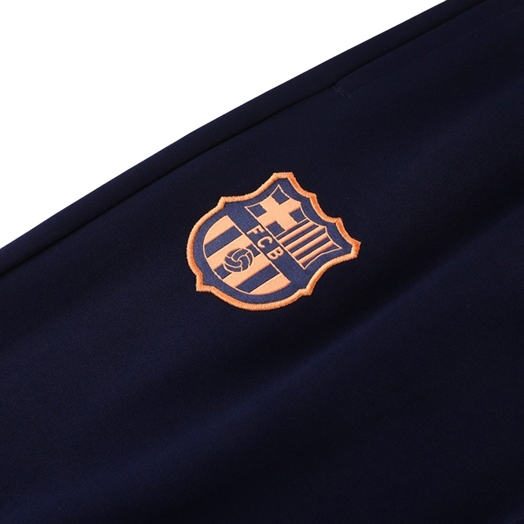 Barcelona Trainingspak 2025/26 Marineblauw Oranje