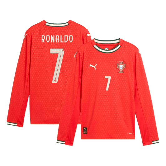 RONALDO #7 Portugal Thuisshirt 2025 Lange Mouwen