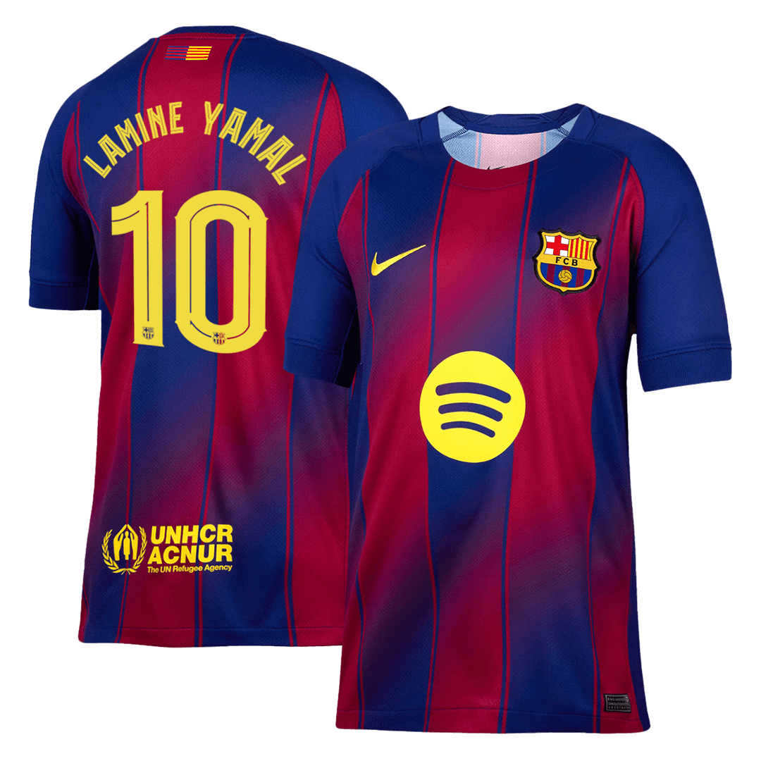 LAMINE YAMAL #10 Barcelona Thuisshirt 2025/26 - UCL