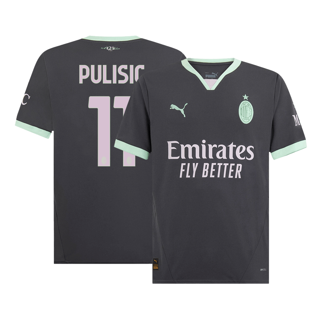PULISIC #11 AC Milan Derde Shirt Uitshirt 2024/25