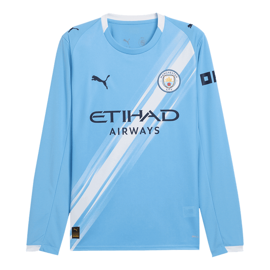 Manchester City Thuisshirt 2025/26 Lange Mouwen