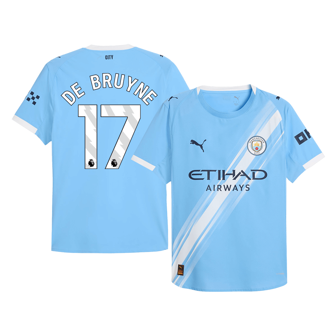 DE BRUYNE #17 Manchester City Thuisshirt 2025/26 Spelersversie