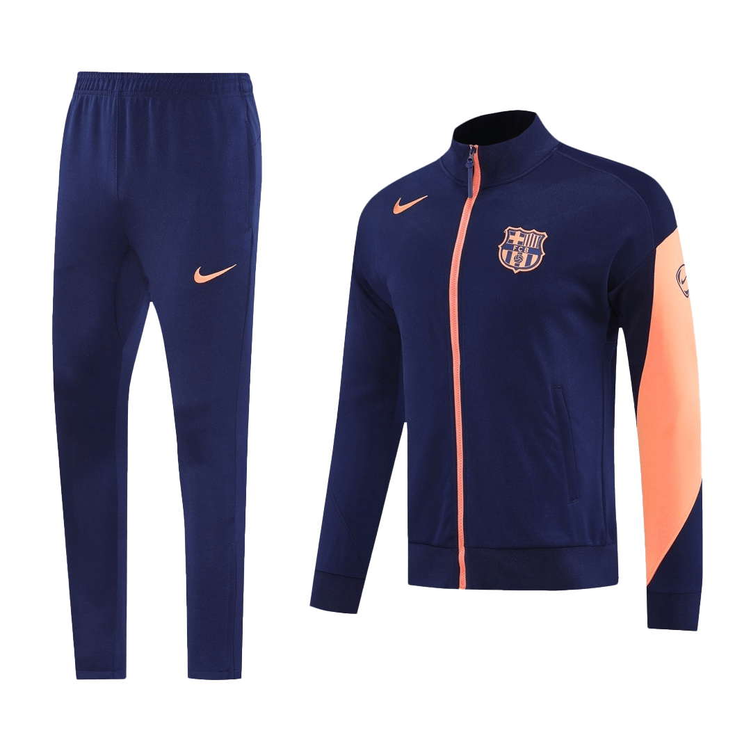 Barcelona Trainingspak 2025/26 Marineblauw Oranje