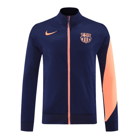 Barcelona Trainingsjack 2025/26 Marineblauw Oranje