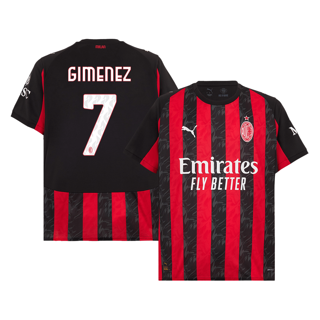 GIMENEZ #7 AC Milan Thuisshirt 2025/26