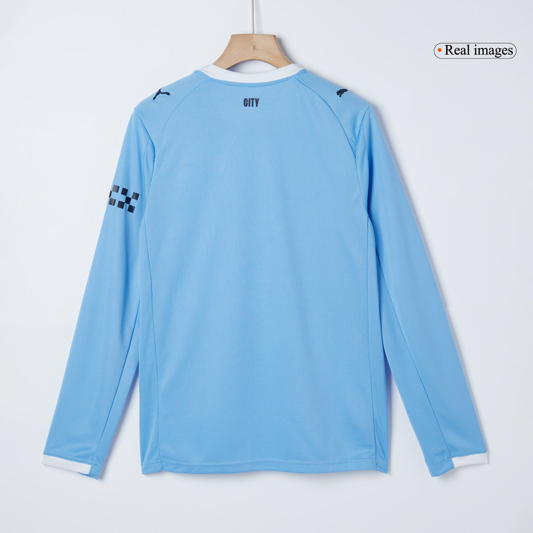 Manchester City Thuisshirt 2025/26 Lange Mouwen