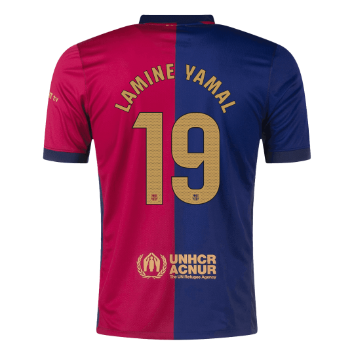 LAMINE YAMAL #19 Barcelona Home Football Shirt 2024/25