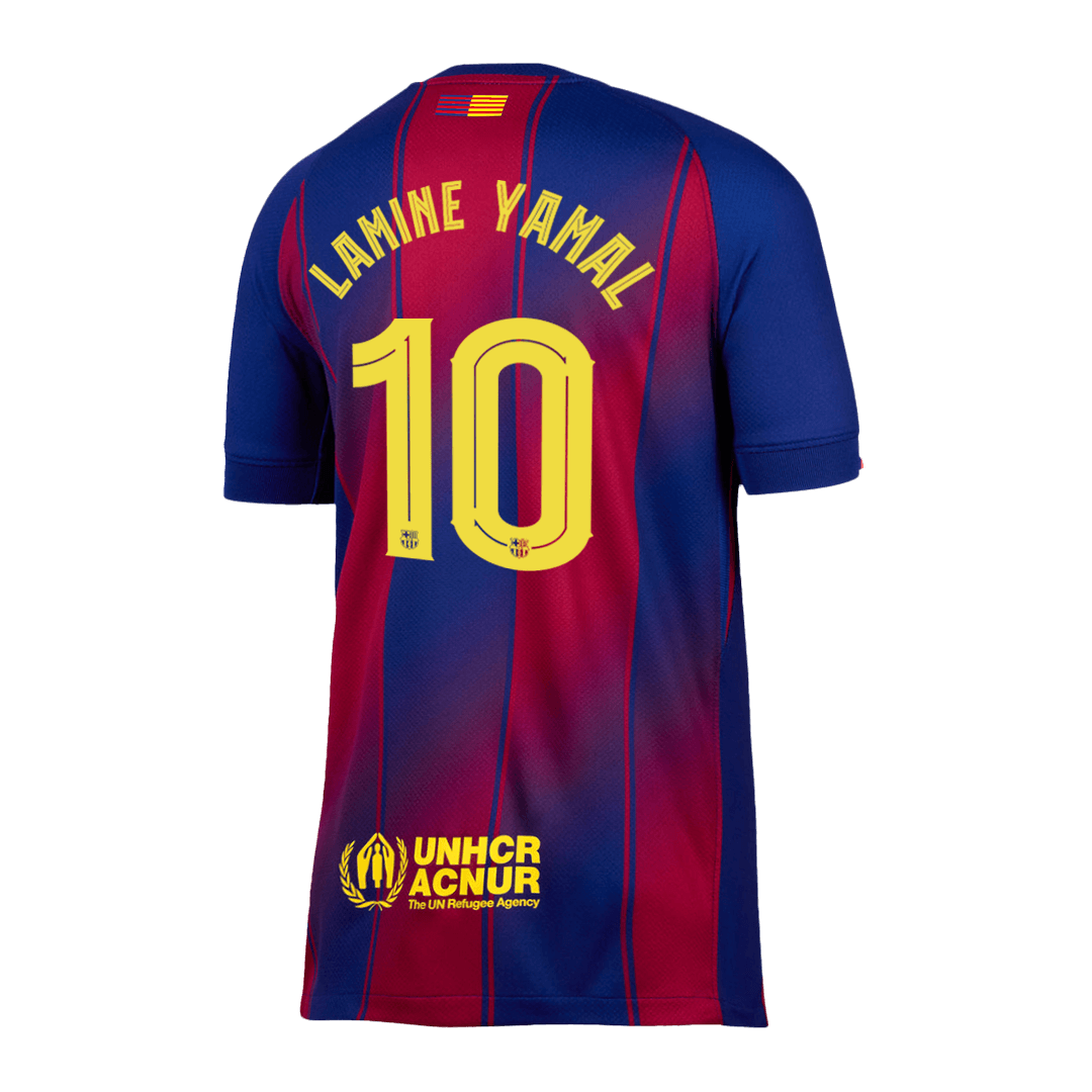 LAMINE YAMAL #10 Barcelona Thuisshirt 2025/26 - UCL