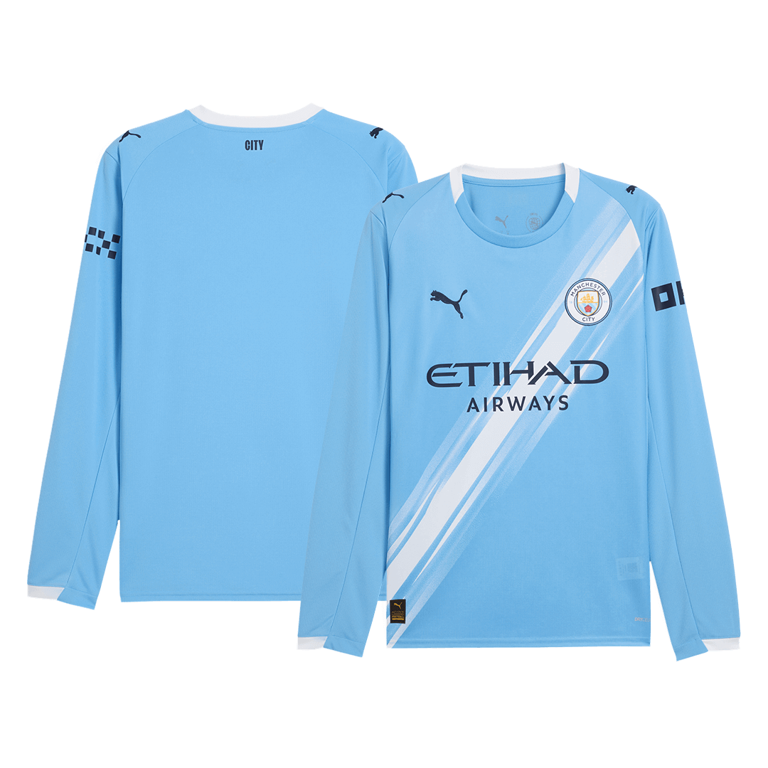 Manchester City Thuisshirt 2025/26 Lange Mouwen