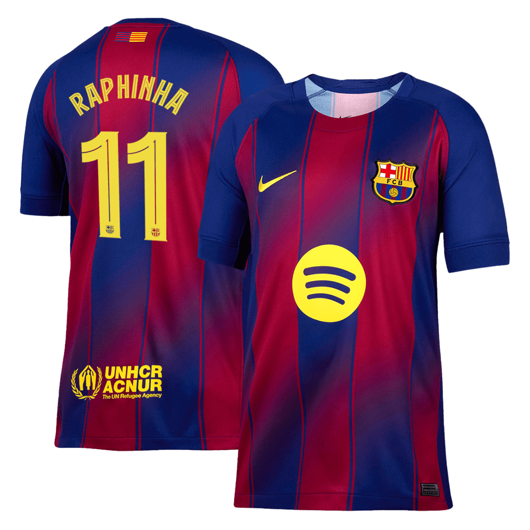 RAPHINHA #11 Barcelona Thuisshirt 2025/26 - UCL