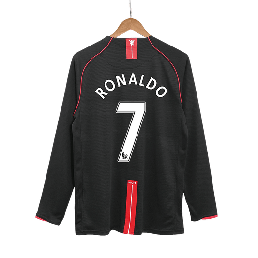 RONALDO #7 Retro 2007/08 Manchester United Uitshirt Lange Mouwen