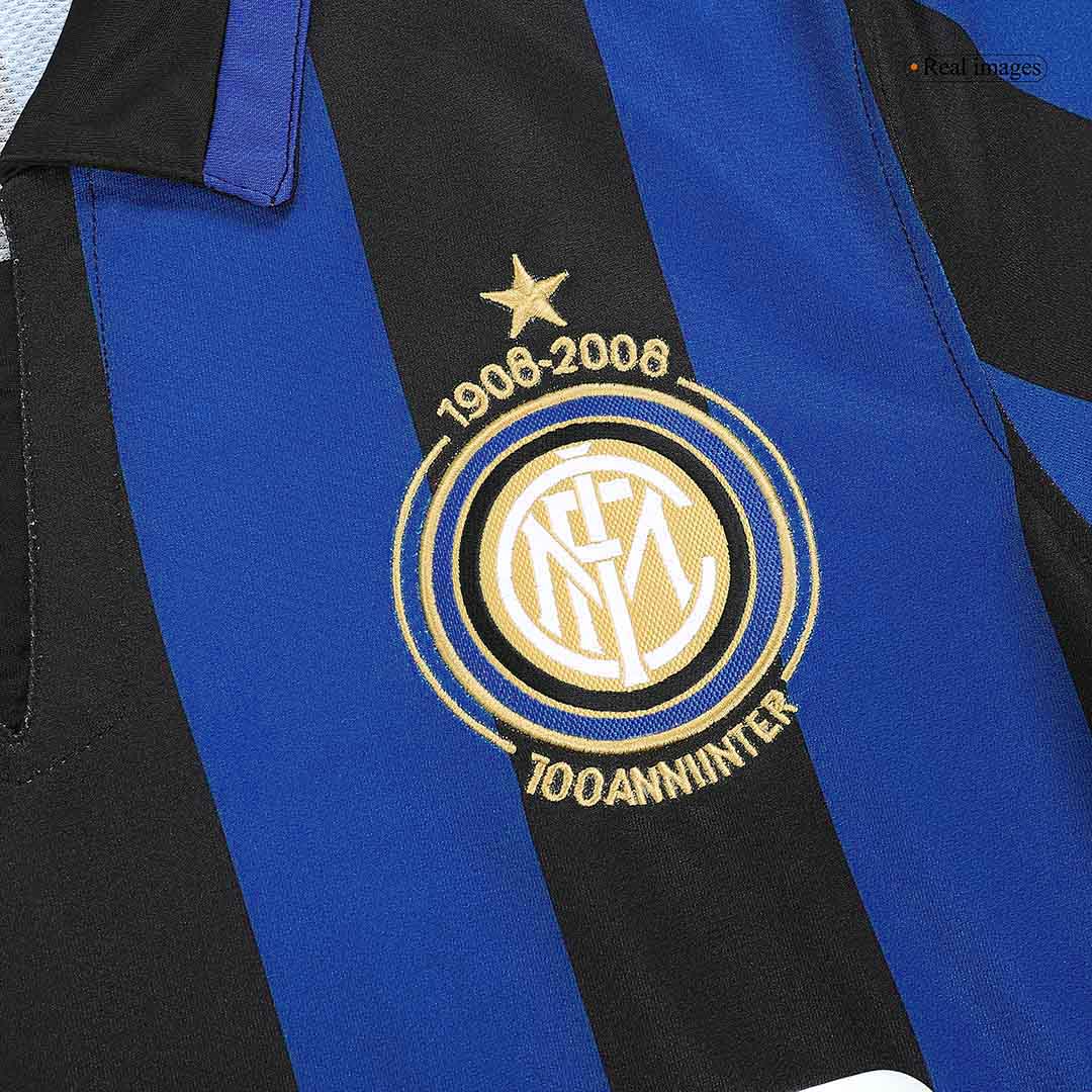 Retro voetbalshirt Inter Milan 100 jaar Thuisshirt 2007/08