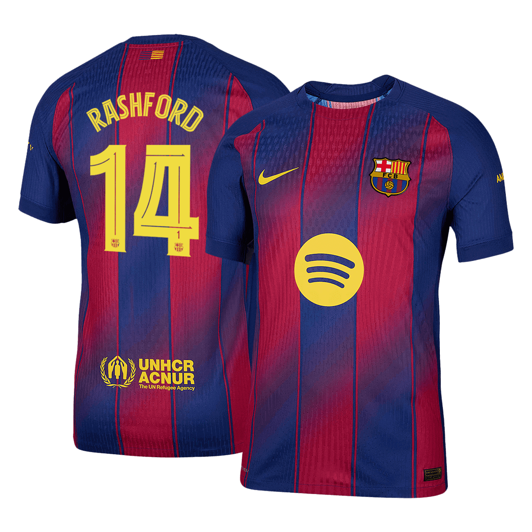 RASHFORD #14 Barcelona Thuisshirt 2025/26 Spelersversie - UCL