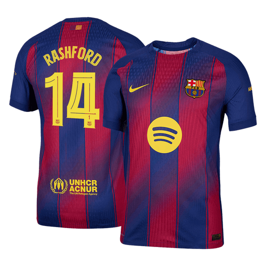 RASHFORD #14 Barcelona Thuisshirt 2025/26 Spelersversie - UCL