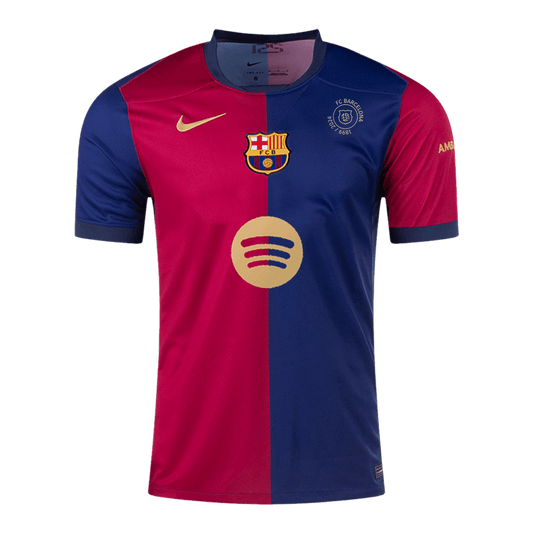 Barcelona Thuisshirt 2024/25 - 125-Jarig Jubileum(Spotify-logo zonder tekst)