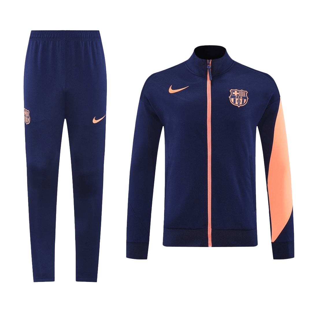 Barcelona Trainingspak 2025/26 Marineblauw Oranje