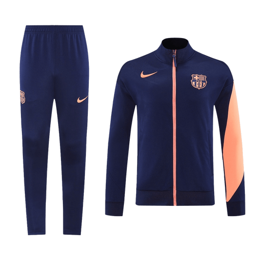 Barcelona Trainingspak 2025/26 Marineblauw Oranje