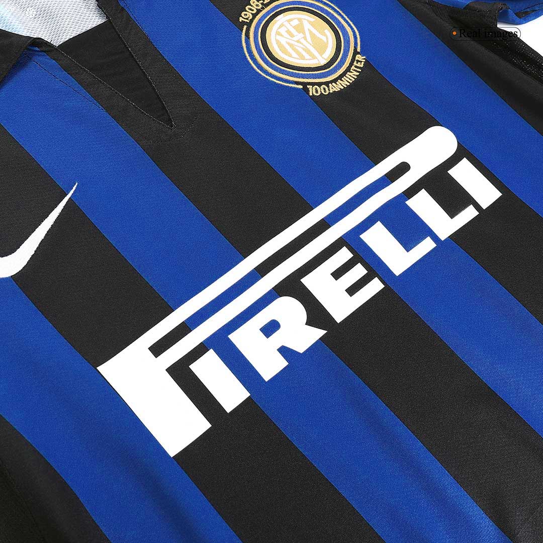 Retro voetbalshirt Inter Milan 100 jaar Thuisshirt 2007/08
