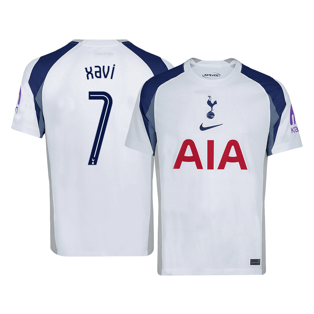 XAVI #7 Tottenham Hotspur Thuisshirt 2025/26 - UCL