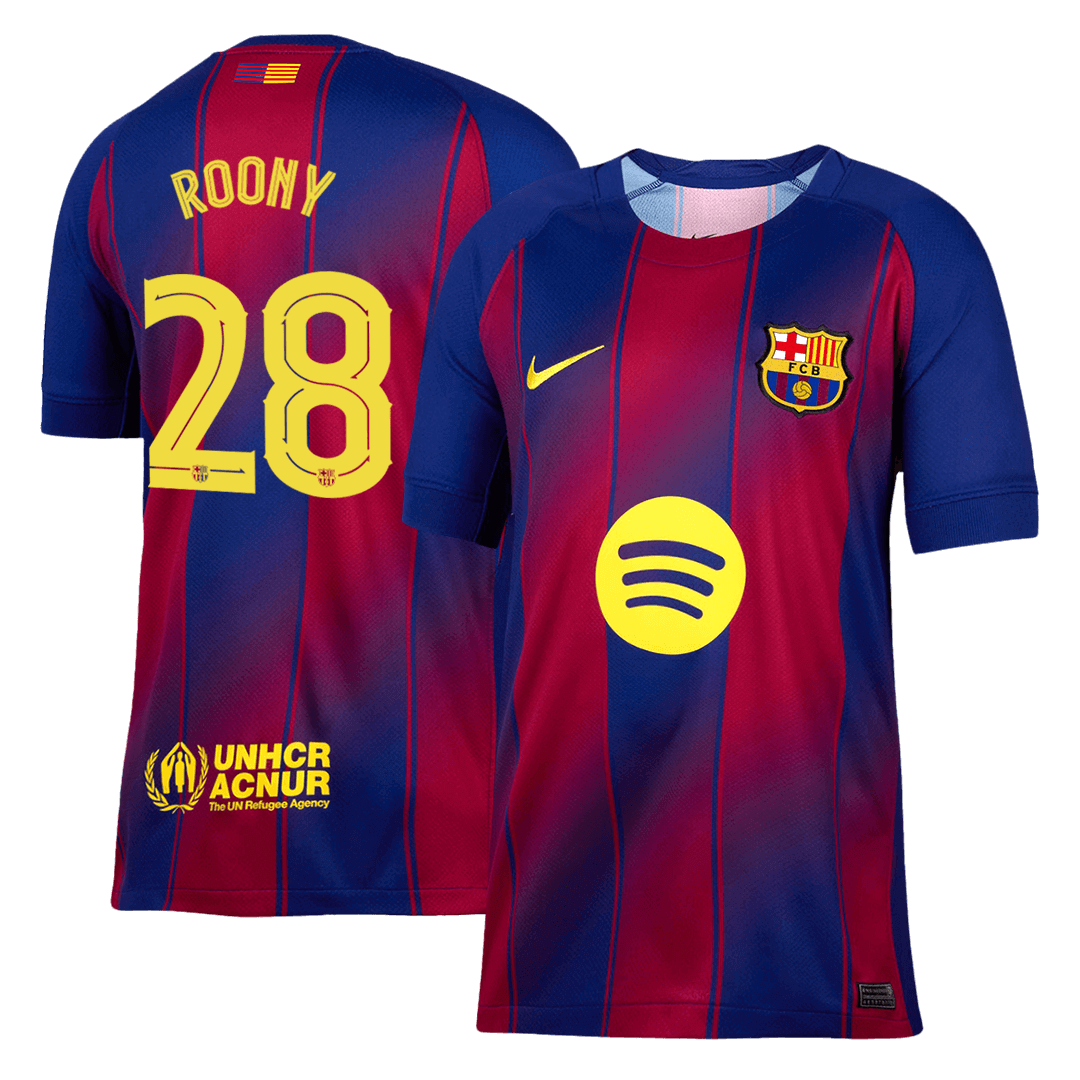 ROONY #28 Barcelona Thuisshirt 2025/26 - UCL
