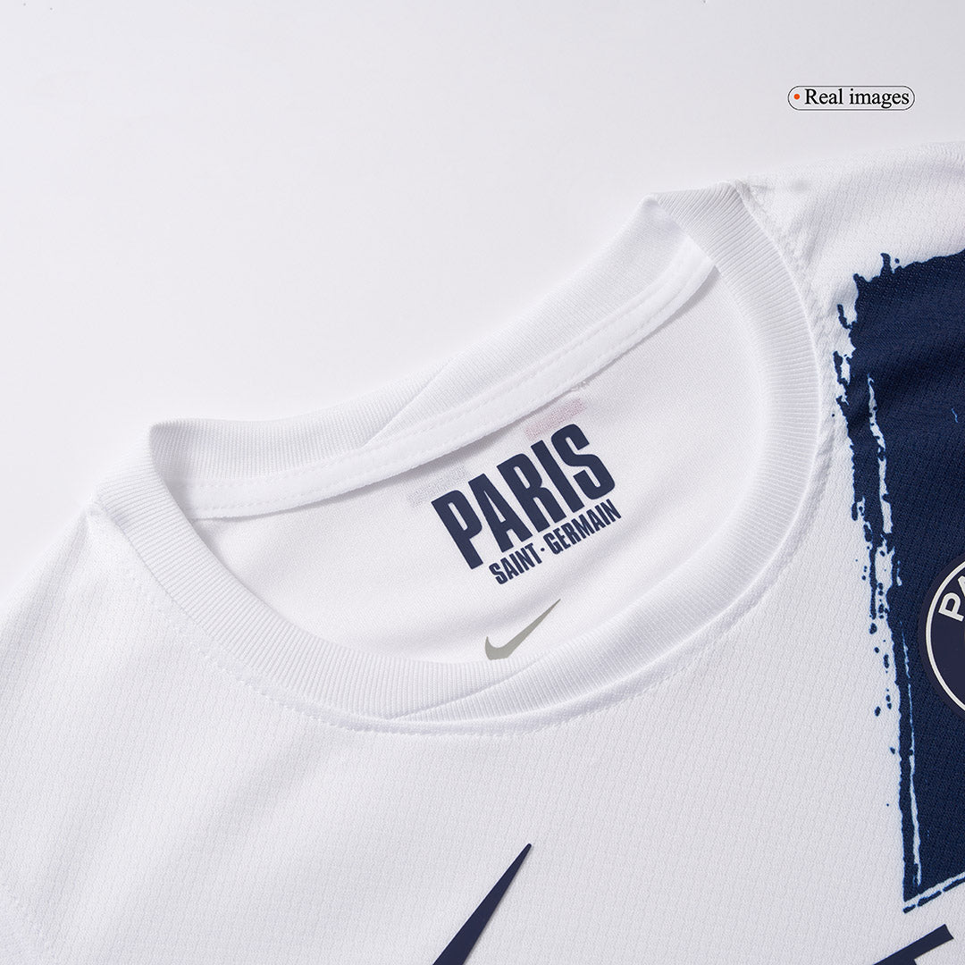 Kid's PSG uit-tenue (shirt + broek) 2024/25