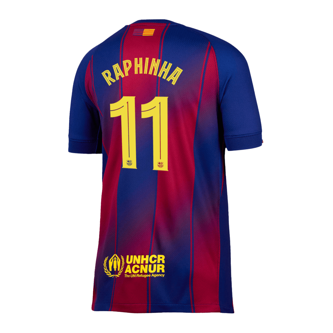 RAPHINHA #11 Barcelona Thuisshirt 2025/26 - UCL