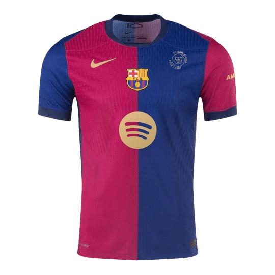 Spelersversie Barcelona Thuisshirt 2024/25 - 125th Anniversary(Spotify-logo zonder tekst)