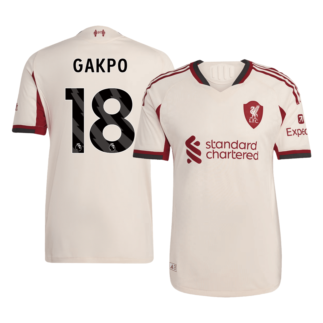GAKPO #18 Liverpool Uitshirt 2025/26 Spelersversie