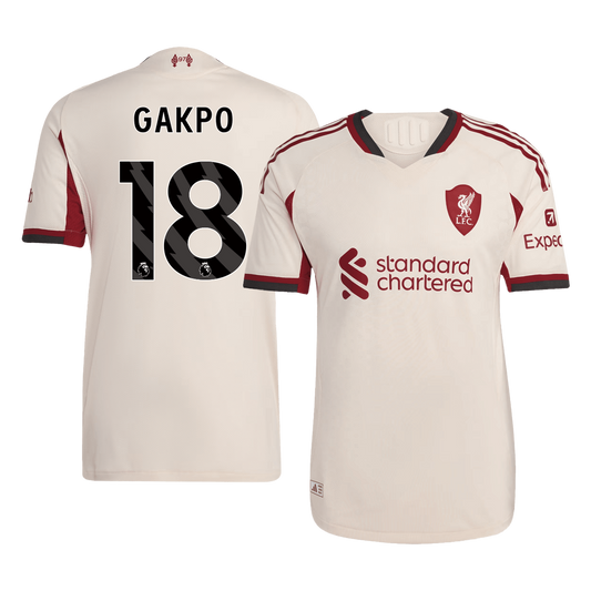 GAKPO #18 Liverpool Uitshirt 2025/26 Spelersversie