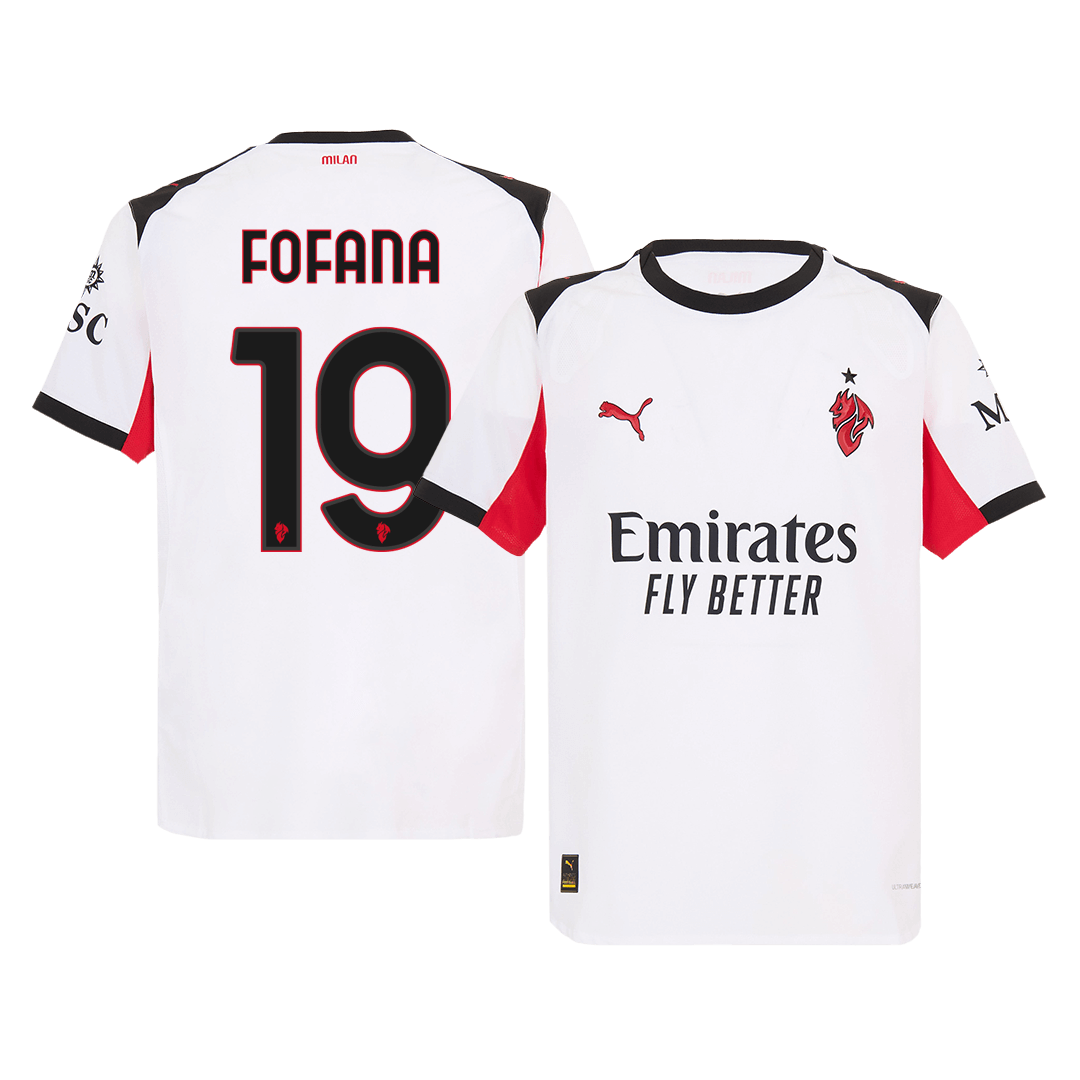 FOFANA #19 AC Milan Uitshirt 2025/26 Spelersversie