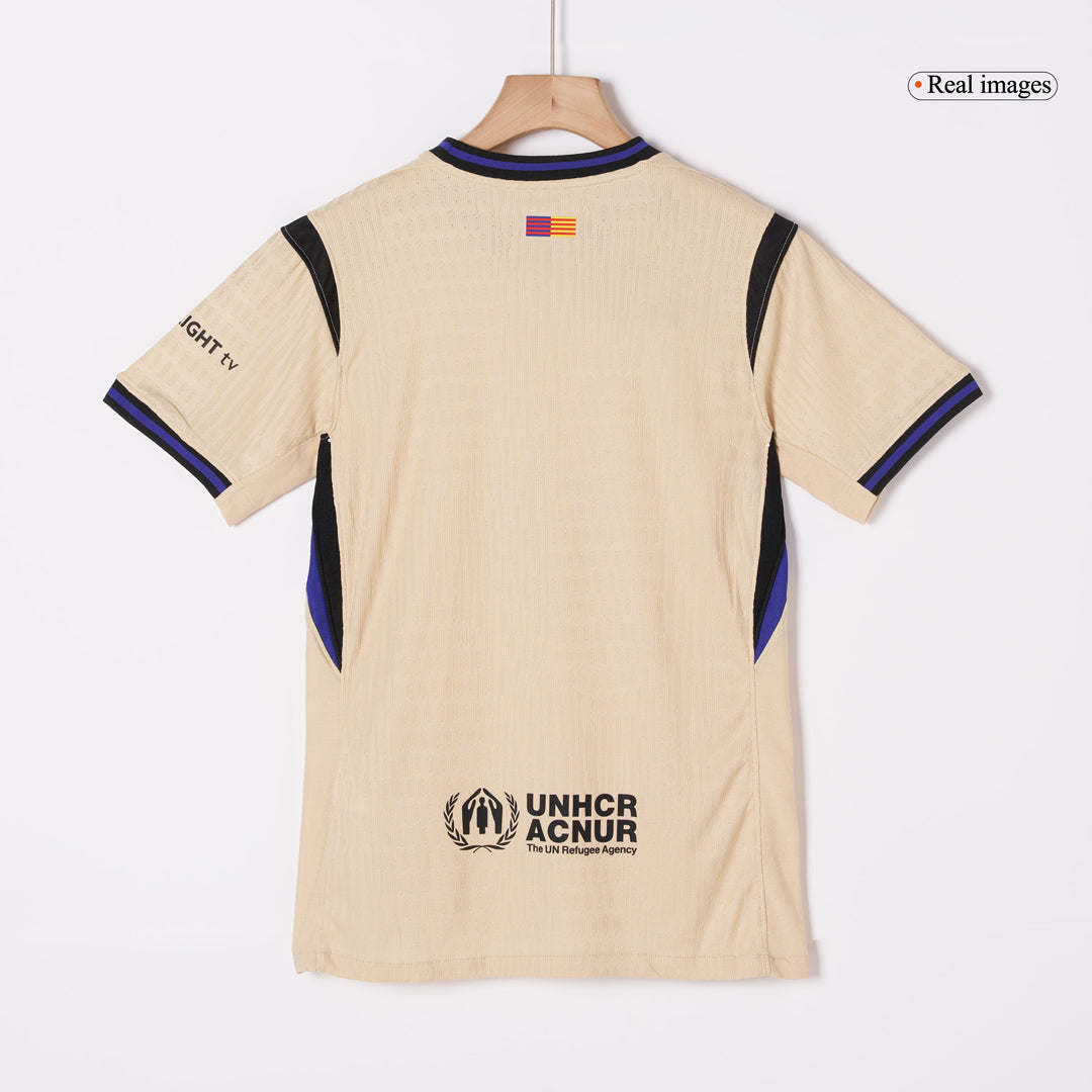 LEWANDOWSKI #9 Barcelona Uitshirt 2025/26 Spelersversie - UCL