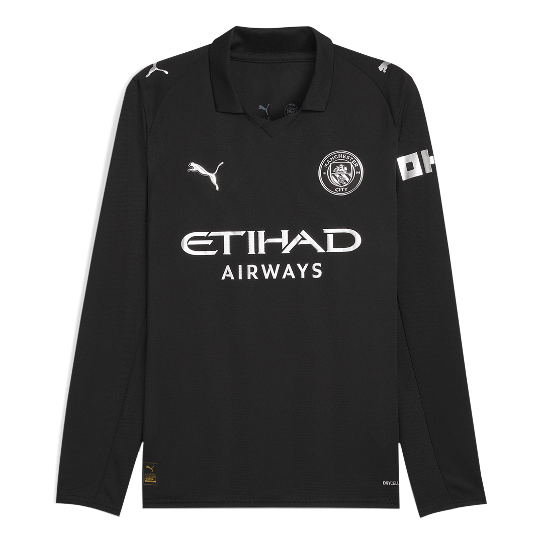 Manchester City Uitshirt 2025/26 Lange Mouwen