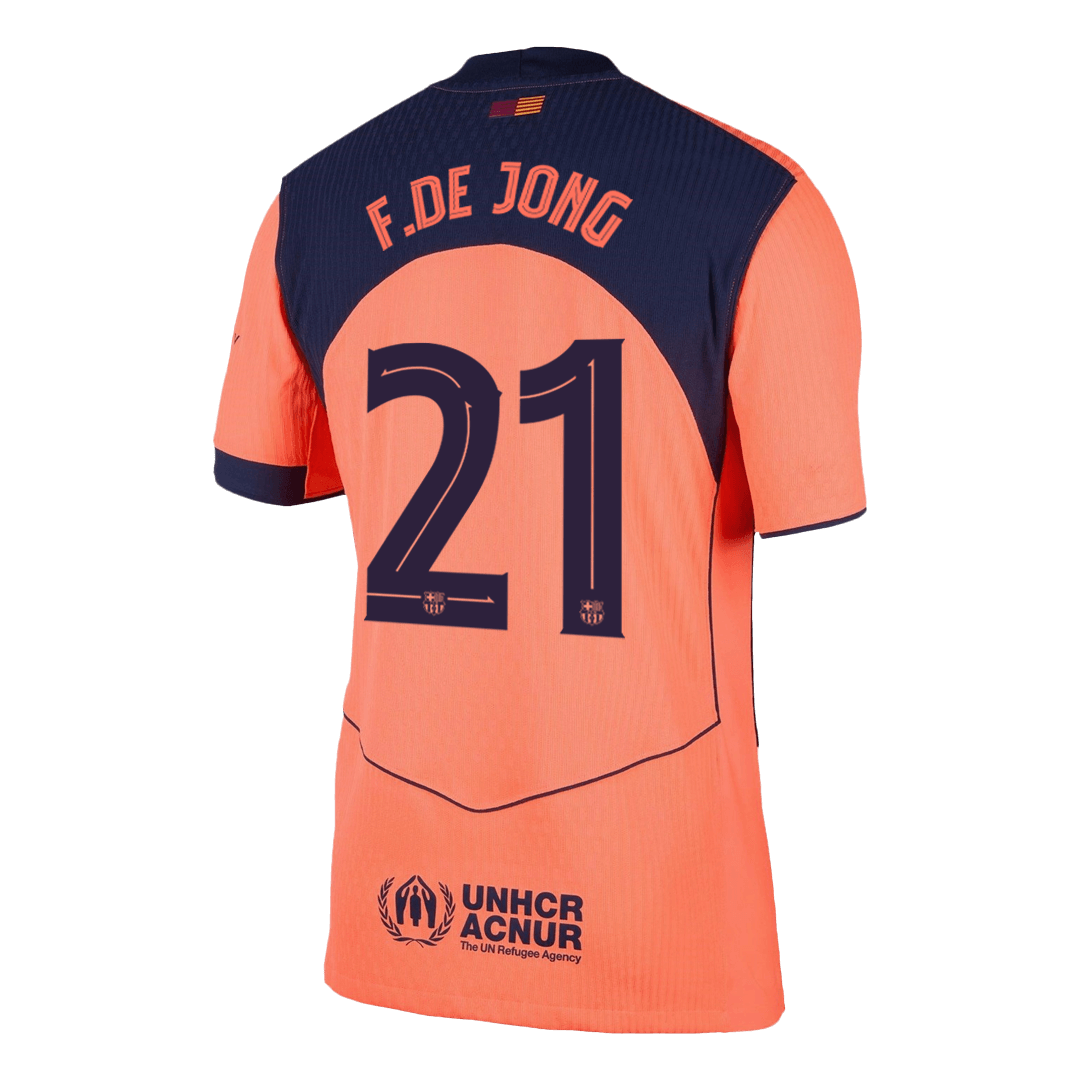 F.DE JONG #21 Barcelona Derde Shirt 2025/26 Spelersversie - UCL