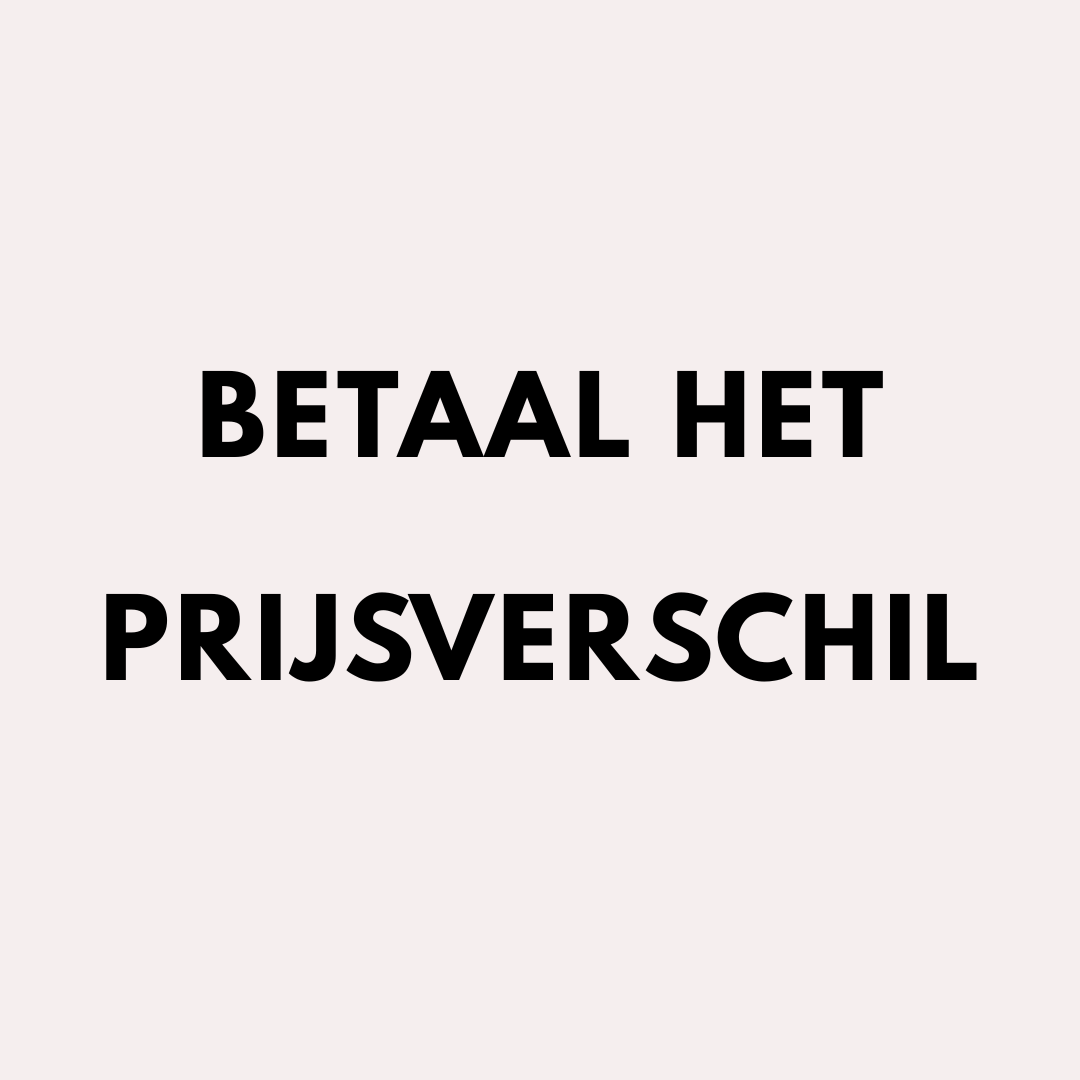 betaal het prijsverschil