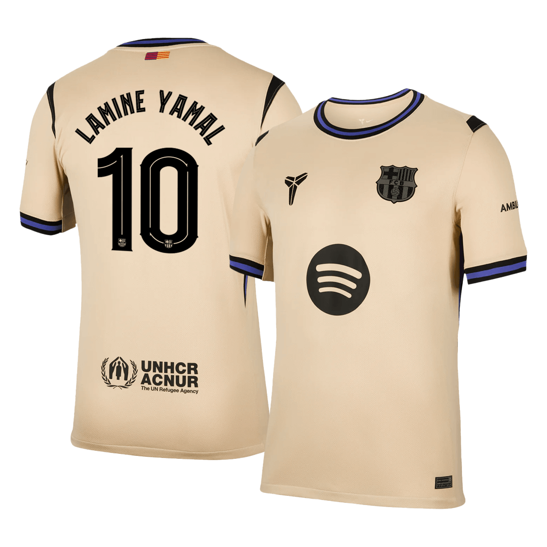 LAMINE YAMAL #10 Barcelona Uitshirt 2025/26 - UCL