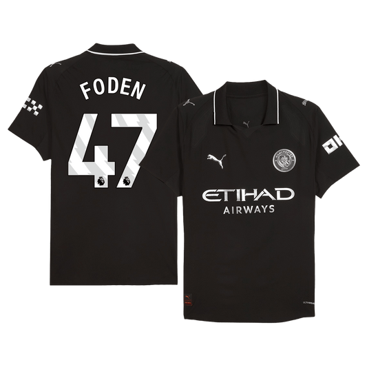 FODEN #47 Manchester City Uitshirt 2025/26 Spelersversie