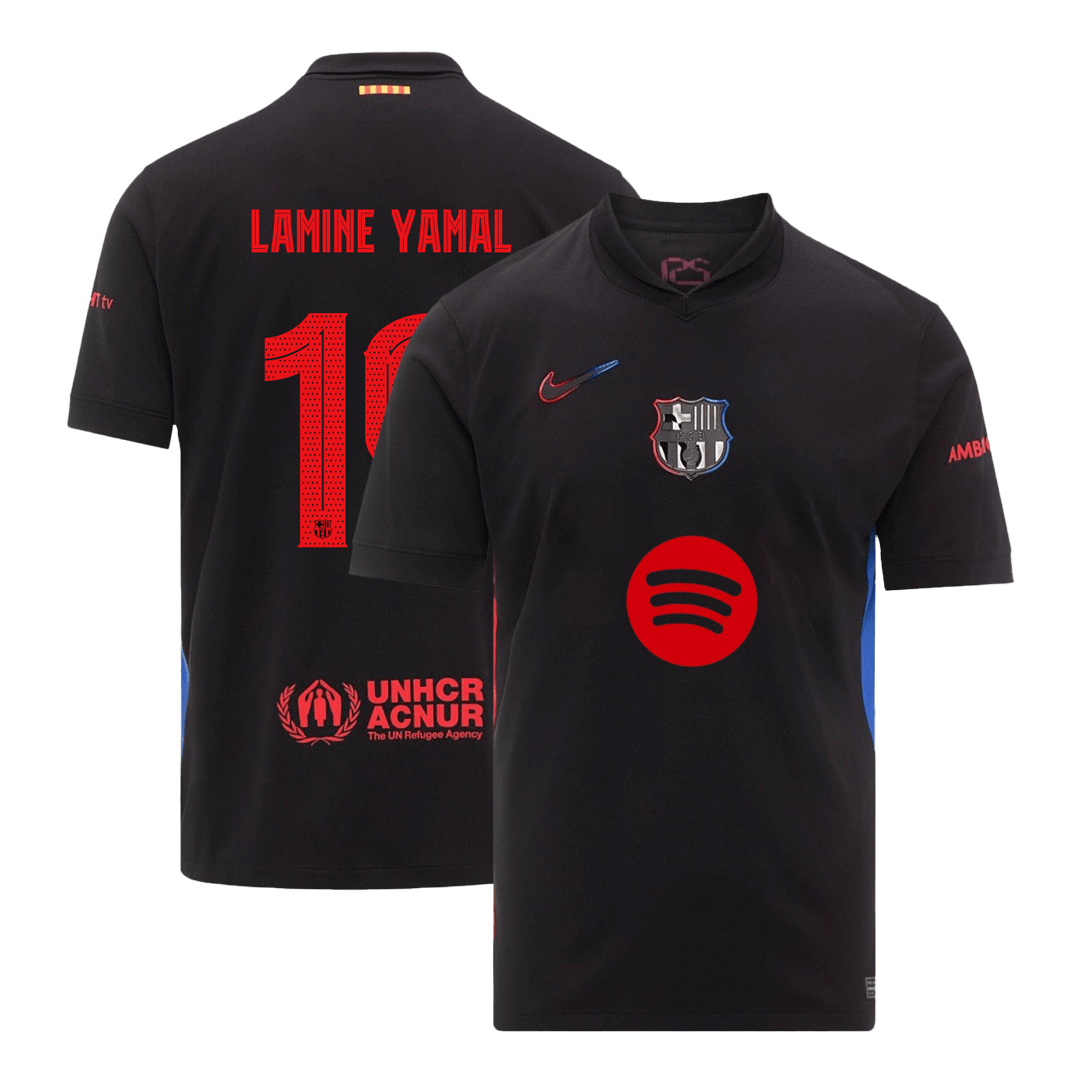 LAMINE YAMAL #19 Barcelona Uitshirt 2024/25-UCL-zonder tekst
