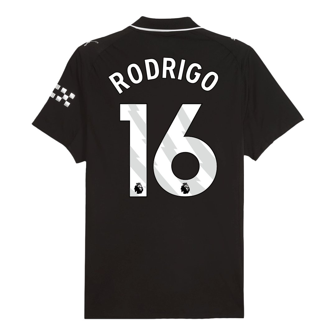 RODRIGO #16 Manchester City Uitshirt 2025/26 Spelersversie